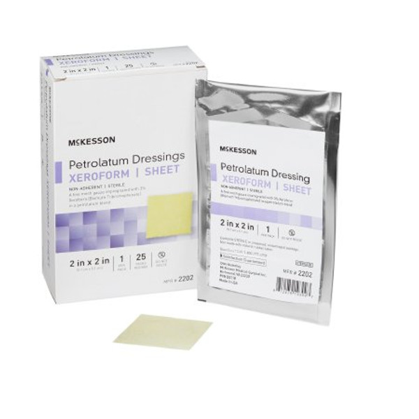 McKesson Xeroform Petrolatum Dressings, Gauze, Sterile