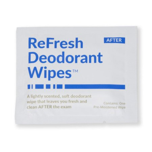 Refresh Deodorant Wipes™ Mammography Wipe