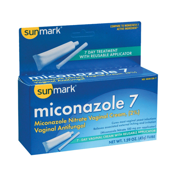 sunmark® 2% Miconazole Nitrate Vaginal Antifungal, 1.59 oz. Tube, Reusable Applicator