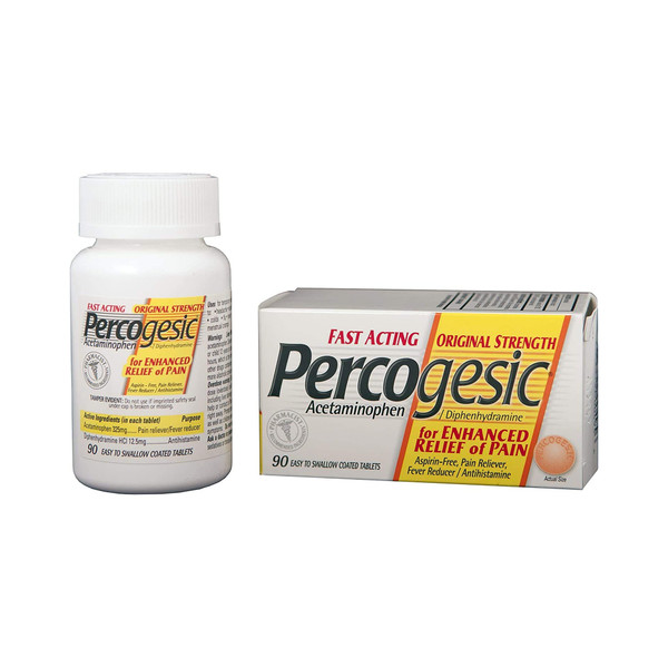 Percogesic® Allergy Relief, 90 tablets per Bottle