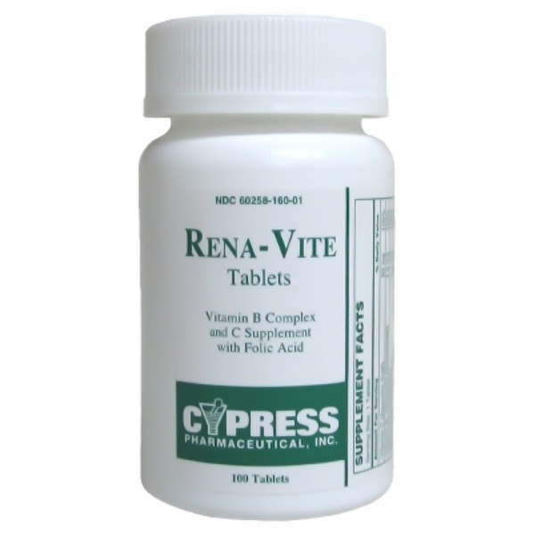 Rena-Vite Multivitamin Supplement, 100 Tablets per Bottle