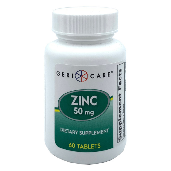 Geri-Care Zinc Sulfate Mineral Supplement, 60 Tablets per Bottle