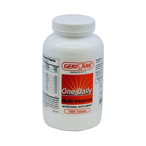Geri-Care Multi-Vitamin Supplement Tablet, One-Daily, 100 per Bottle