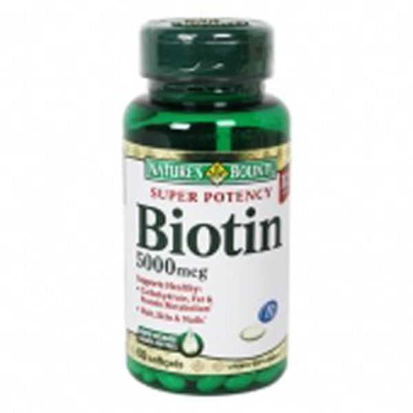Nature's Bounty® Vitamin B7 Biotin Supplement, 60 Softgels per Bottle