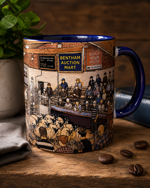Mug featuring Bentham Auction Mart , Agriculture, farming gift , sheep