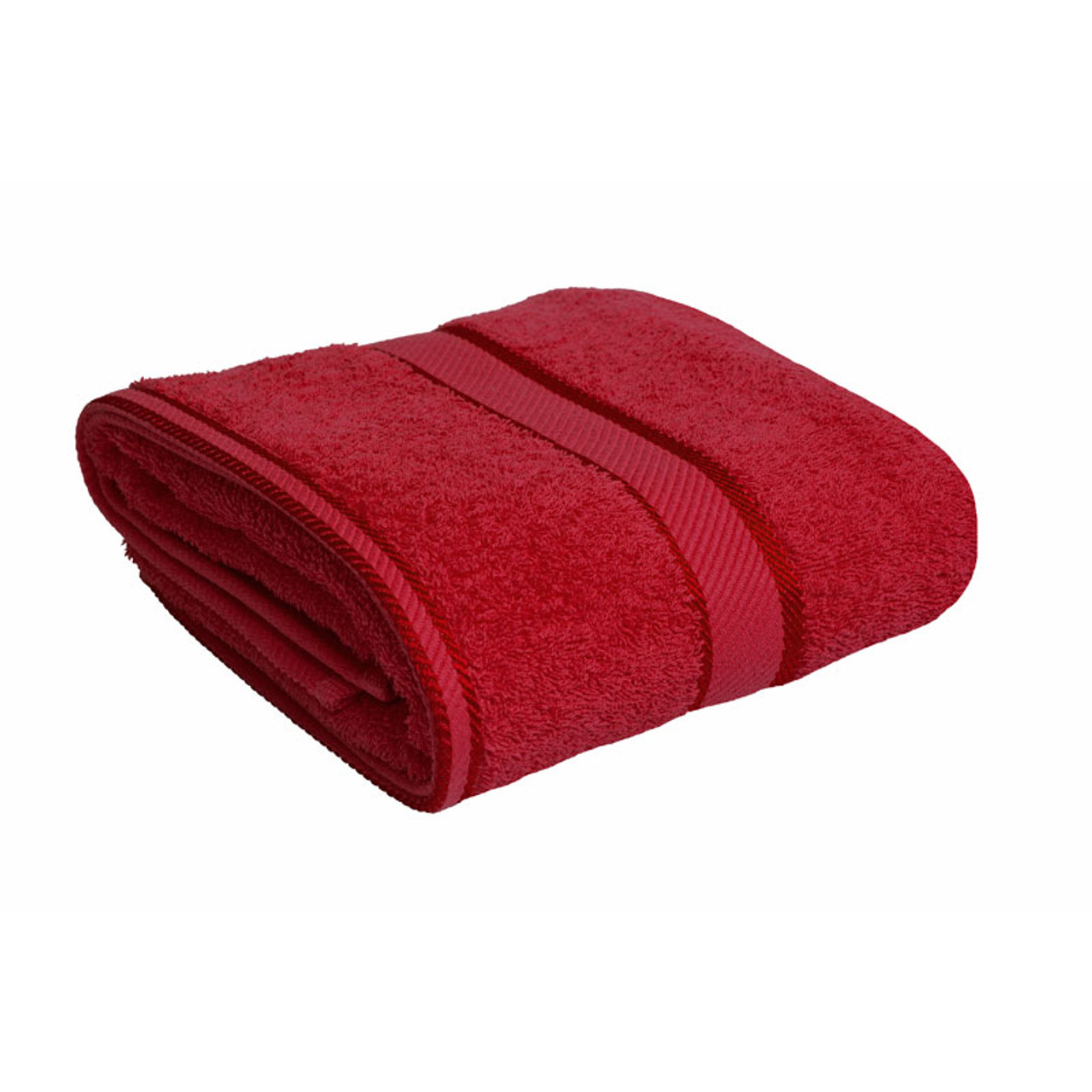 red bathroom towels