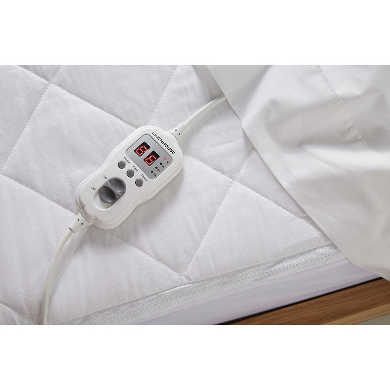 Electric Blanket Multi Zone Quilted Queen Bed Linen House