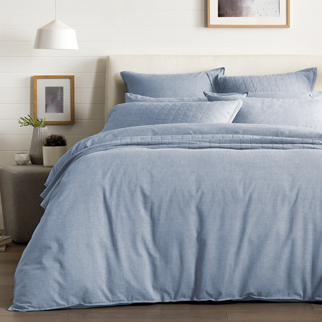 Sheridan Reilly Chambray Quilt Cover Set Queen Bed My Linen