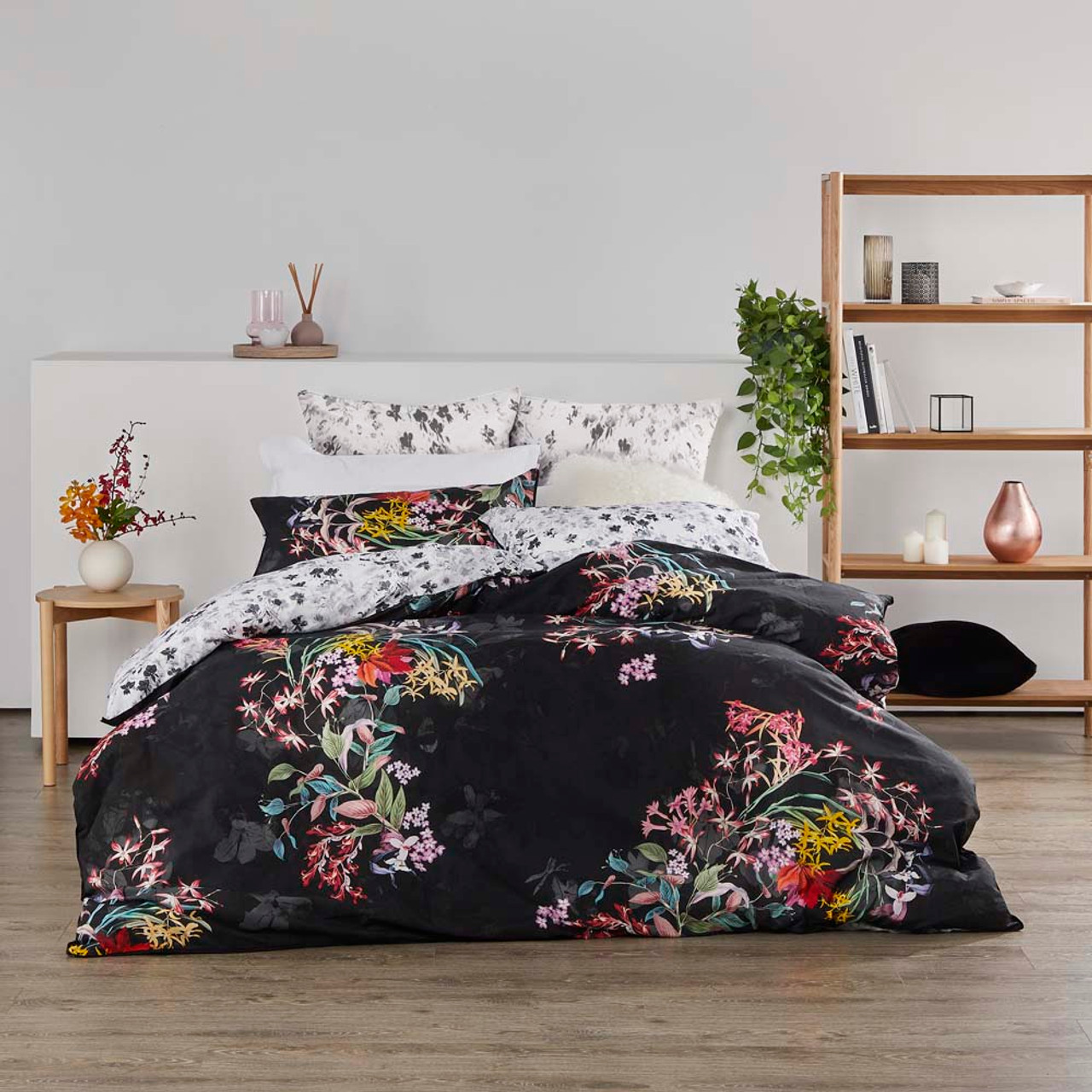 super king floral quilt cover