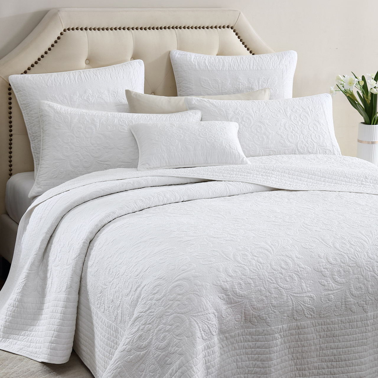 Aerin Ivory Bedspread by Private Collection My Linen