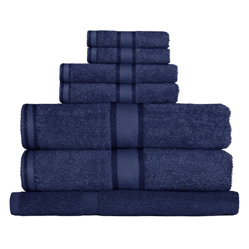 Navy Blue Towels | 7pc Bath Towel Set