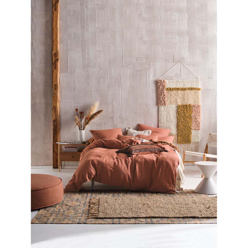 Nimes Rust Quilt Cover Set By Linen House Queen Bed My Linen