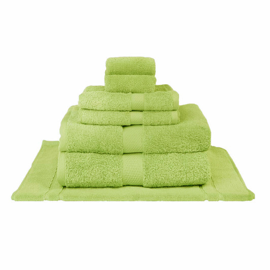 lime green bath sheet towels