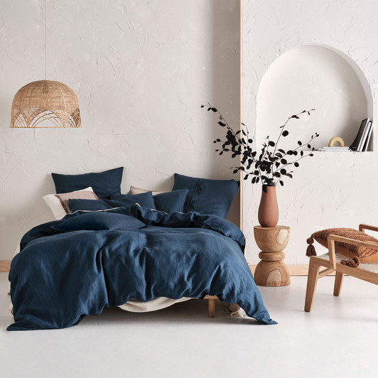 navy blue pattern duvet cover