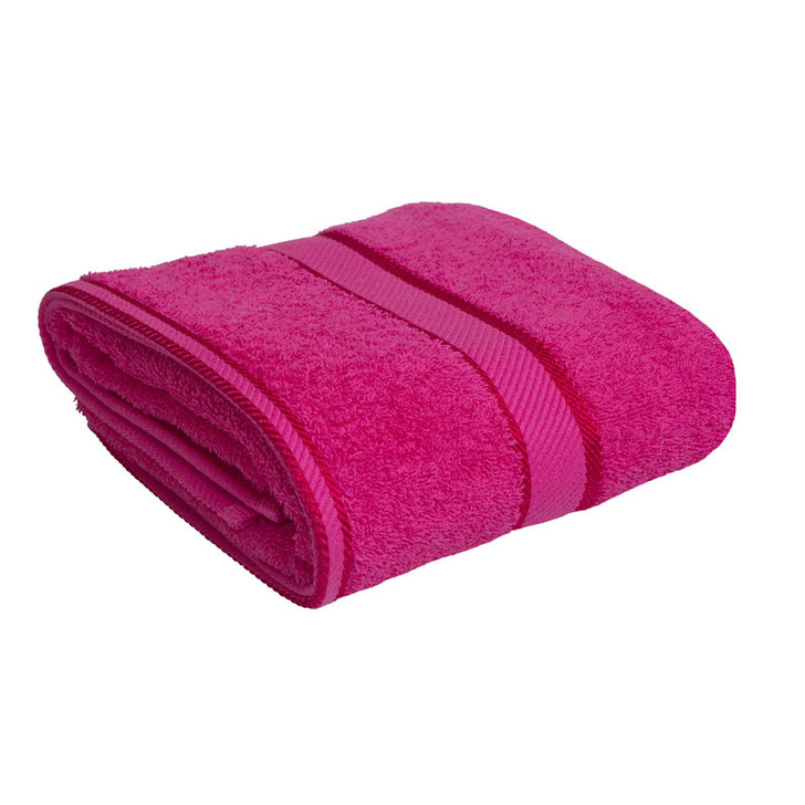 100% Cotton Fuchsia / Hot Pink Bath Towel