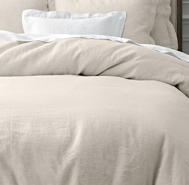 Doux 100% Linen Natural Quilt Cover Set