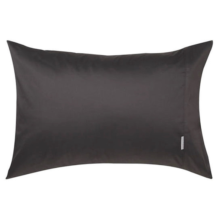 Logan and Mason Granite Black Standard Pillowcase | My Linen