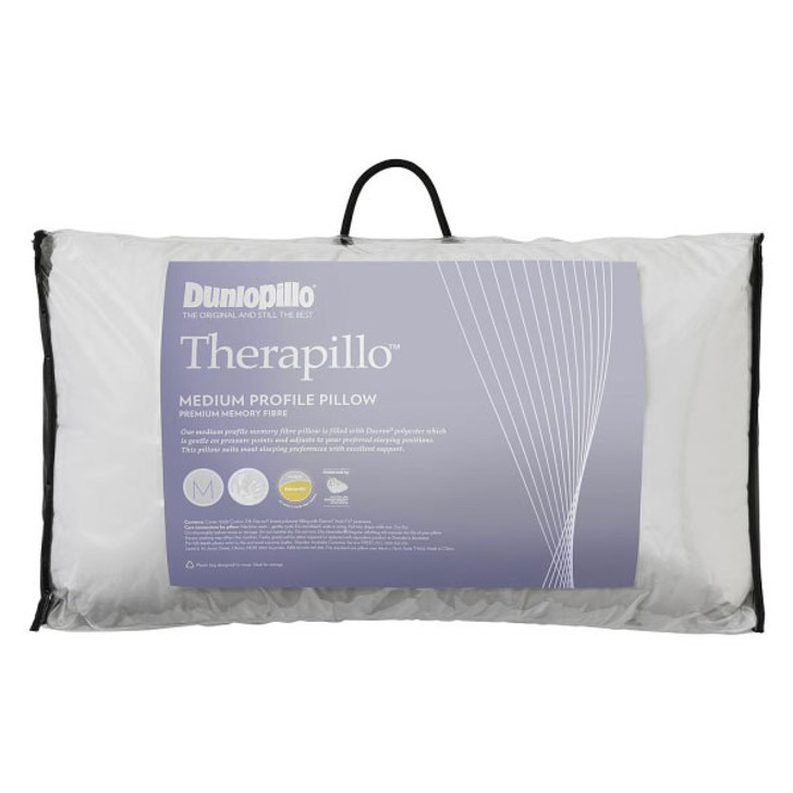 Dunlopillo Memory Fibre Medium Pillow | My Linen