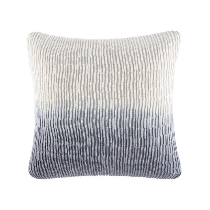 KAS Room Dippa Grey Square Filled Cushion | My Linen