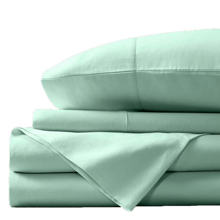 Concierge Luxury Bamboo Cotton King Bed Sheet 400TC Aqua | My Linen