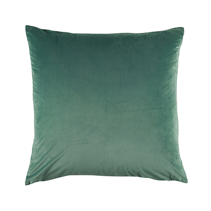 Bianca Vivid Sage Velvet Square Filled Cushion | My Linen