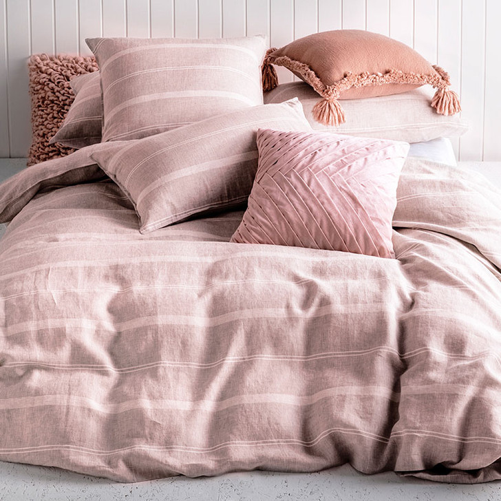 KAS Balmoral Blush Double Bed Quilt Cover Set | My Linen