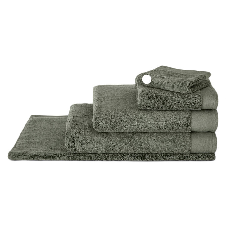 Sheridan Luxury Retreat Towel Collection Face Washer Moss | My Linen