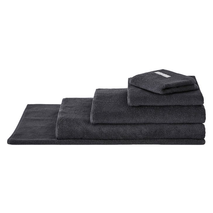 Sheridan 100% Combed Cotton Twist Towel Collection 7pc Bath Towel Set Graphite | My Linen