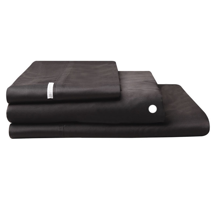 Logan and Mason Egyptian Cotton Fitted Sheet Granite | My Linen