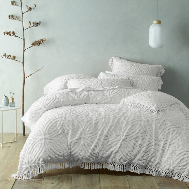 Bianca Savannah White King Bed Quilt Cover Set | My Linen