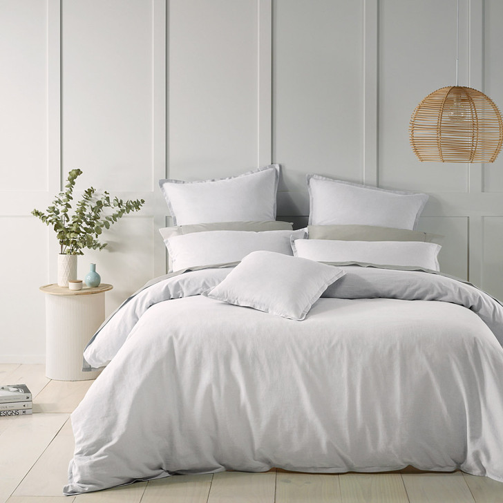 Bianca Wellington White Queen Bed Quilt Cover Set | My Linen