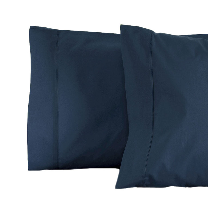 Jenny Mclean RANS La Via Navy Standard Pillowcase | My Linen