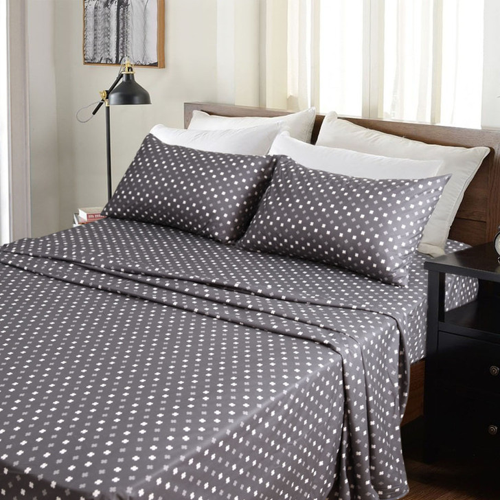 Kingtex Micro Flannel 40cm Single Bed Sheet Set Add It Up | My Linen