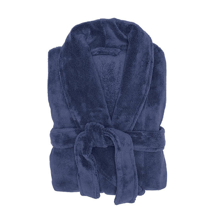 Bambury Microplush Bathrobe Denim Small / Medium | My Linen