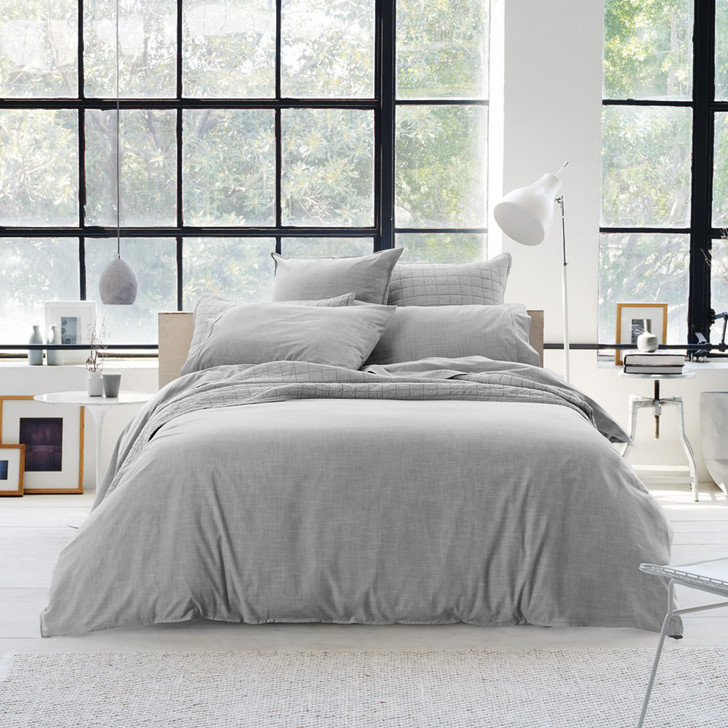 Sheridan Reilly Fog Super King Quilt Cover Set | My Linen