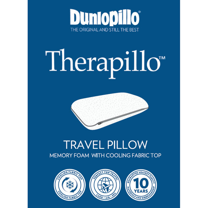 Dunlopillo Therapillo Memory Foam Travel Pillow | My Linen