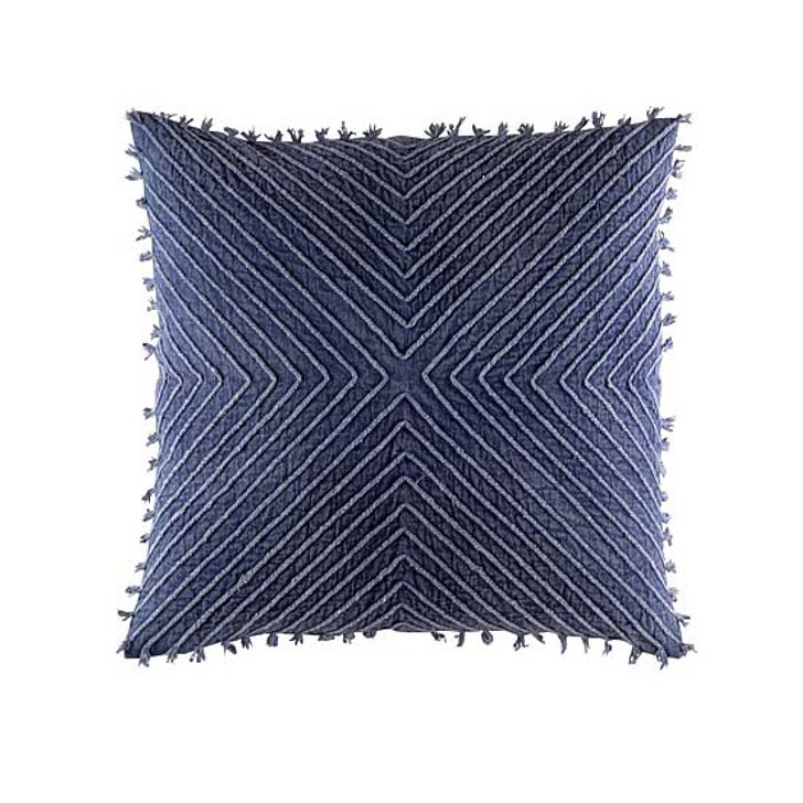 KAS Oscelate Navy Square Filled Cushion | My Linen