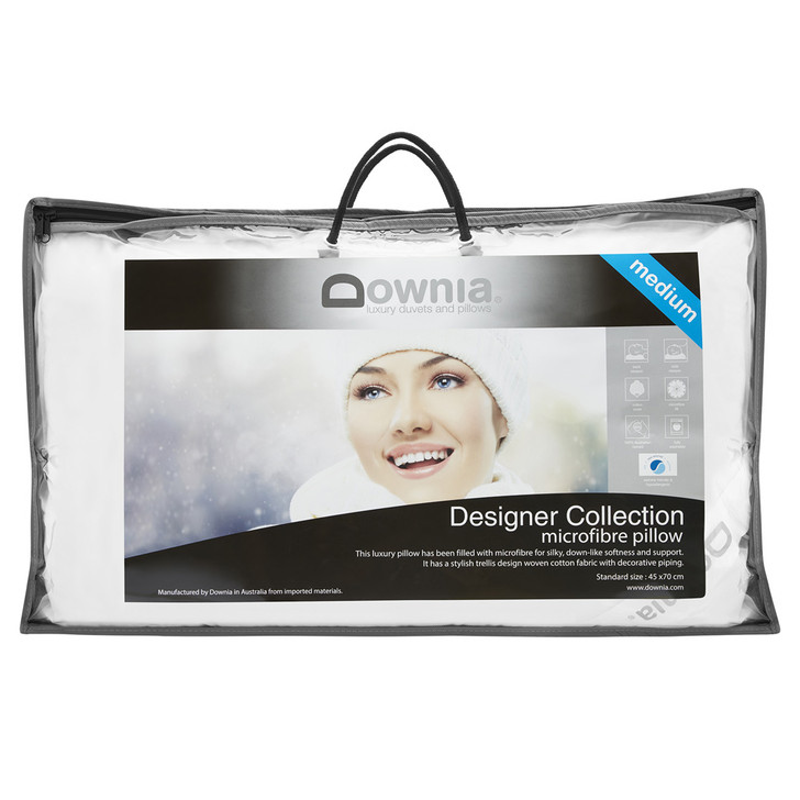 Downia Designer Collection Microfibre Medium Profile Pillow | My Linen