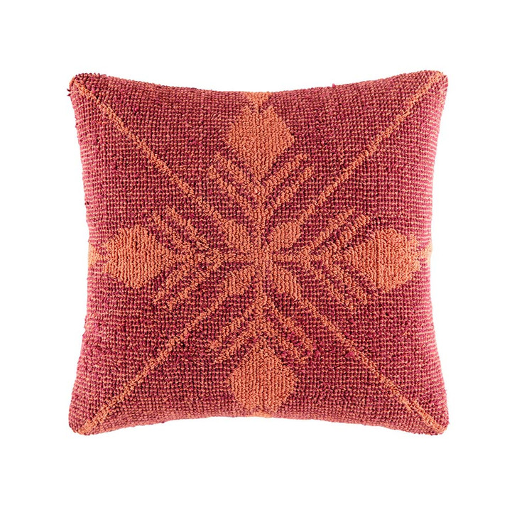 KAS Renilo Wine Square Filled Cushion | My Linen
