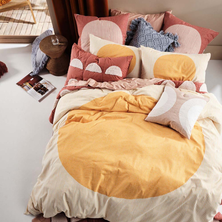 Linen House Solar Marigold King Bed Quilt Cover Set | My Linen