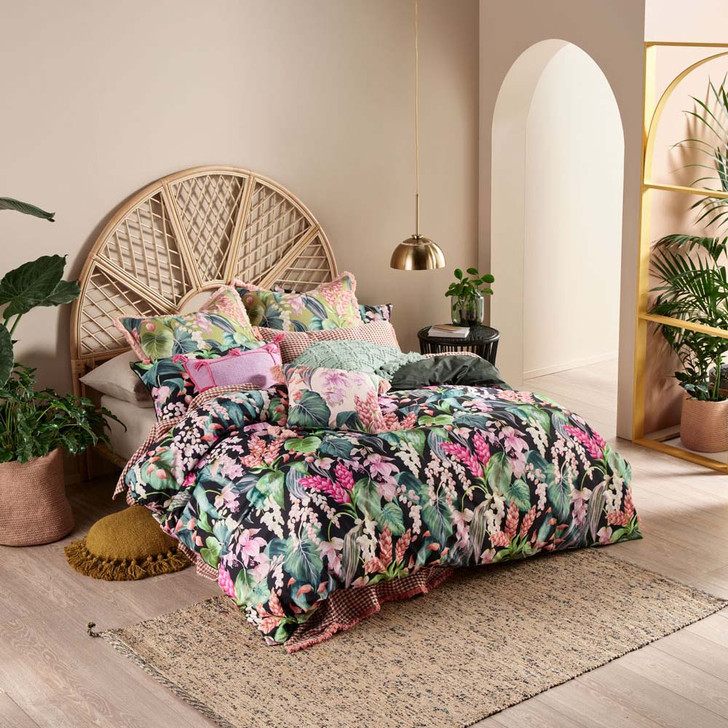 Linen House Jonie Multi Double Bed Quilt Cover Set | My Linen