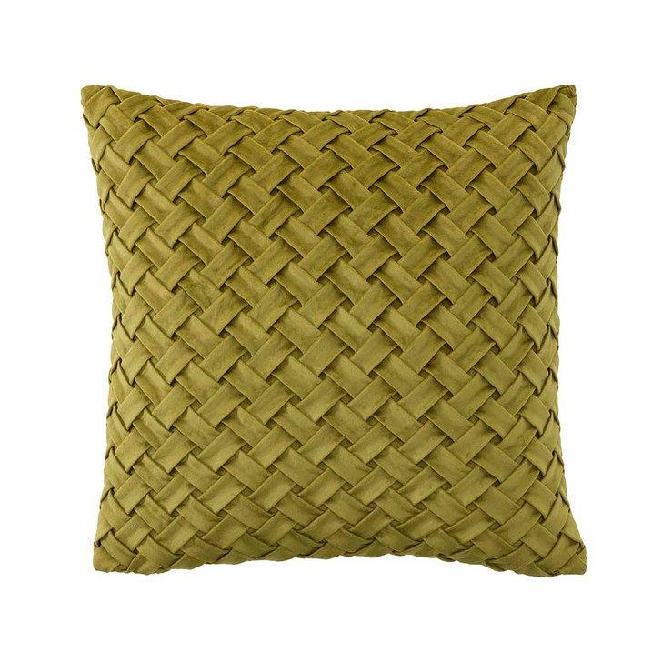 Bianca Venice Olive Square Filled Cushion | My Linen