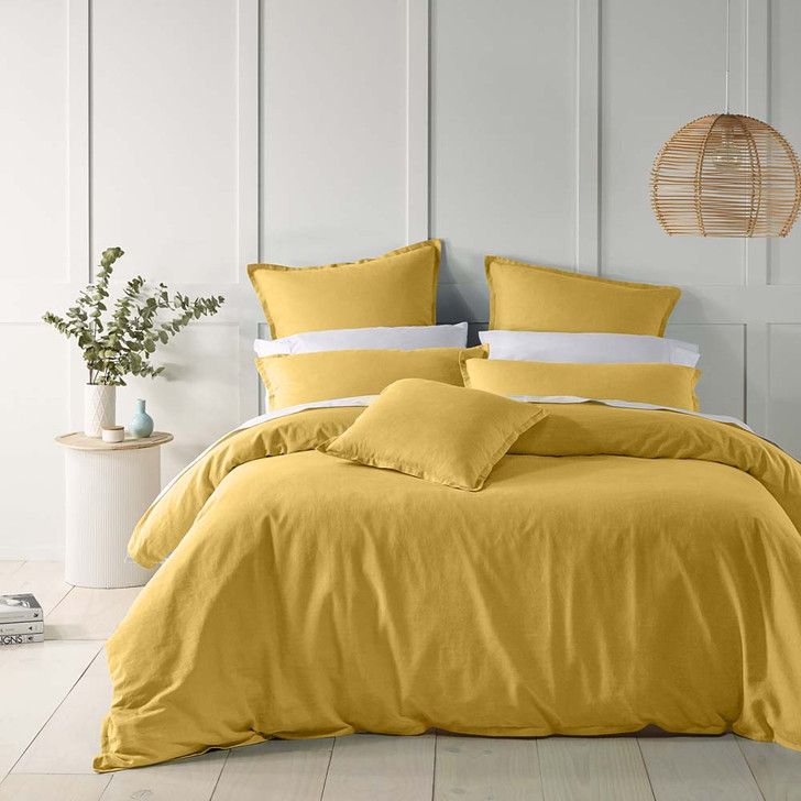 Bianca Wellington Gold Queen Bed Quilt Cover Set | My Linen