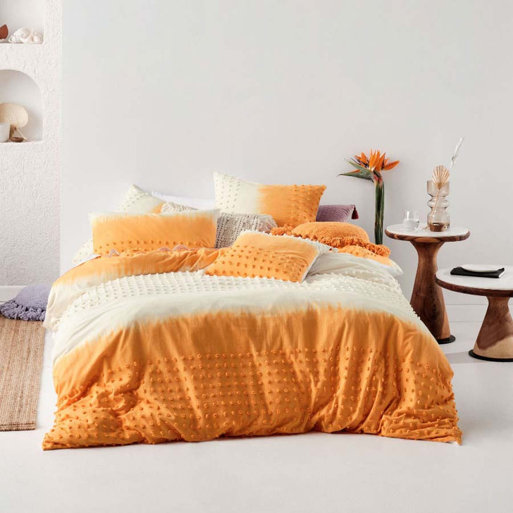 Linen House Basque Marigold King Bed Quilt Cover Set | My Linen