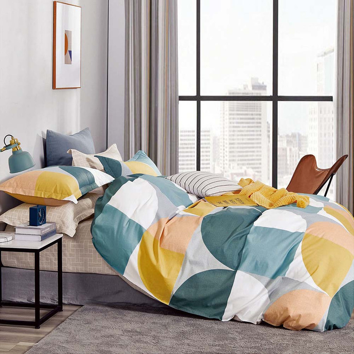 Ardor Phoebe Multi Queen Bed Quilt Cover Set | My Linen
