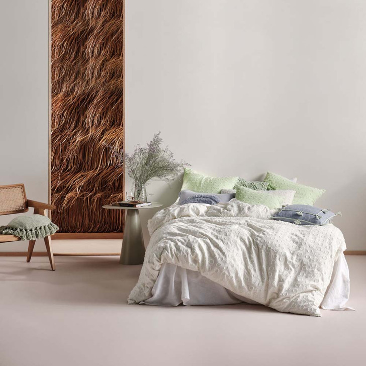 Linen House Benedita Mint King Bed Quilt Cover Set | My Linen