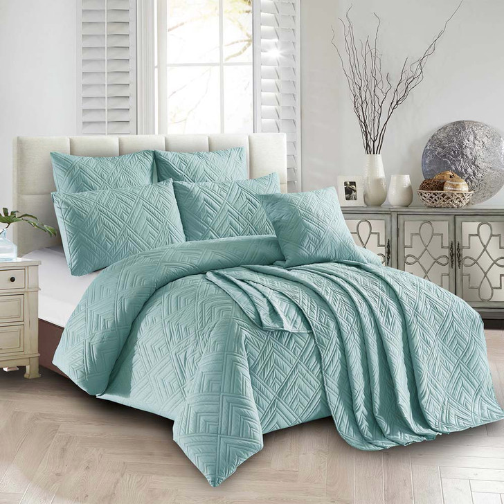 Concierge Firenze Ocean King Bed Quilt Cover Set | My Linen