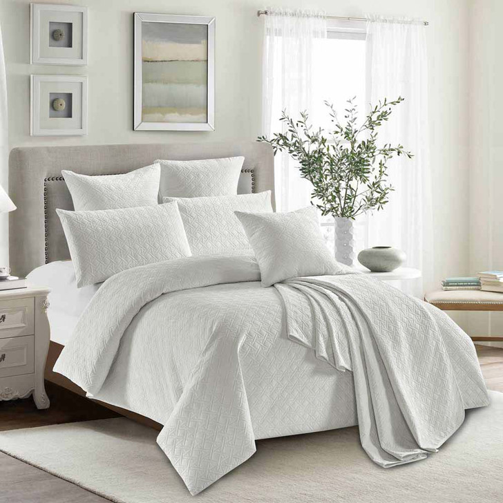 Concierge Heavenly White Double Bed Quilt Cover Set | My Linen