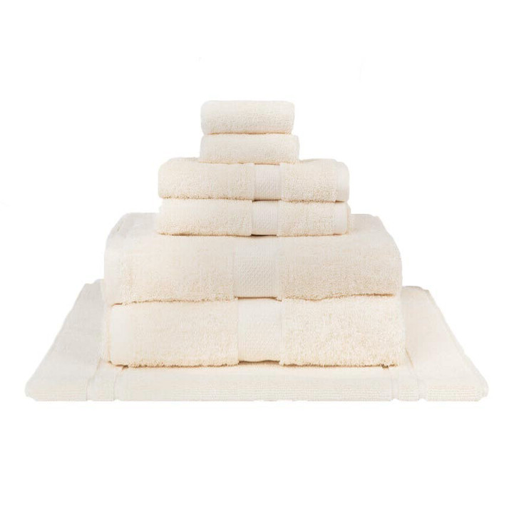 Mildtouch 100% Combed Cotton 7pc Bath Sheet Set Cream | My Linen