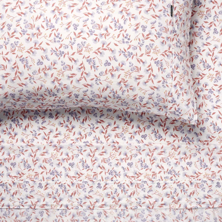 Linen House Matilda Peach Sheet Set Single Bed | My Linen